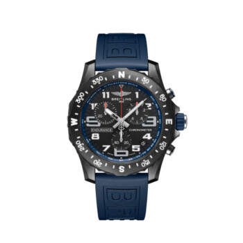 Breitling Endurance Pro X82310D51B1S1 Matte Black Breitlight Case With Blue Rubber Watch Black Dial 2024