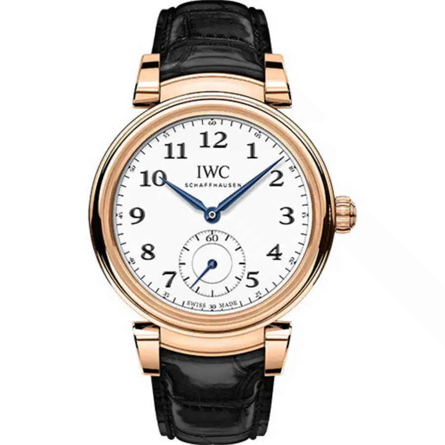 IWC Da Vinci IW358103 Rose Gold 40mm Black Leather Silver Dial