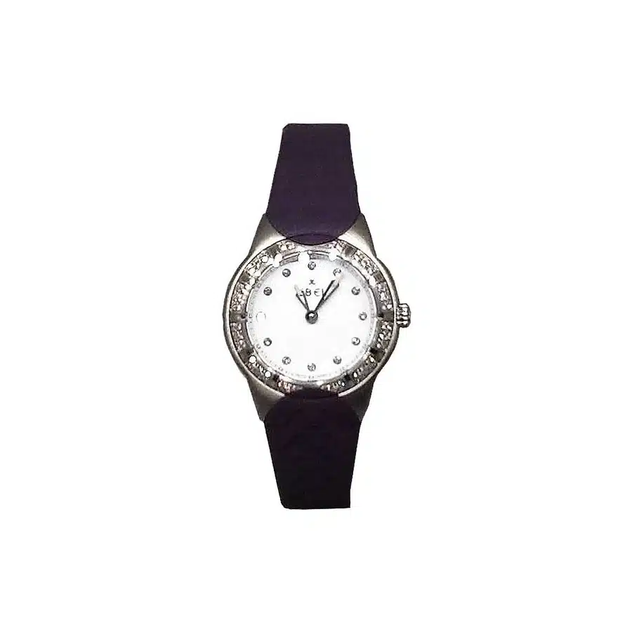 Ebel E Type Diamond 9090C24/09C35633 Stainless Steel With Black Rubber Watch