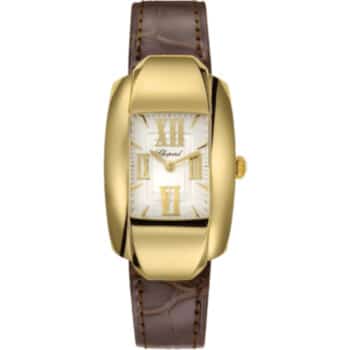 Chopard La Strada 419255/0001 Yellow Gold With Brown Leather Watch Silver Dial 2024