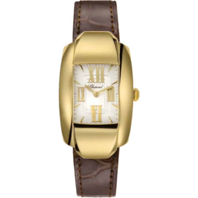 Chopard La Strada 419255/0001 Yellow Gold With Brown Leather Watch Silver Dial 2024