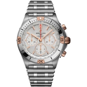 Breitling Chronomat B01 Chronograph IB0134101G1A1 Stainless Steel & Rose Gold Watch Silver Dial 2024