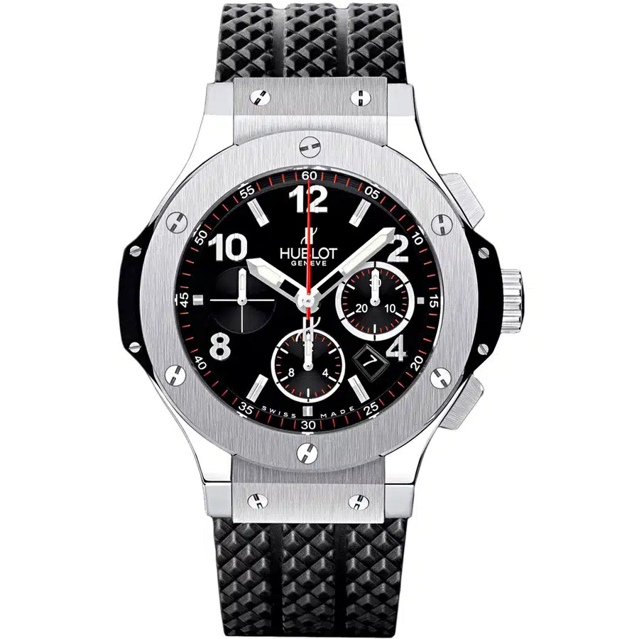 Hublot Big Bang Black Dial Automatic 301.SX.130.RX Stainless with Black Rubber Watch