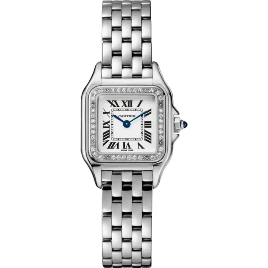 Cartier Panthère W4PN0007 Stainless Steel 22mm Watch With Silver Dial 2024