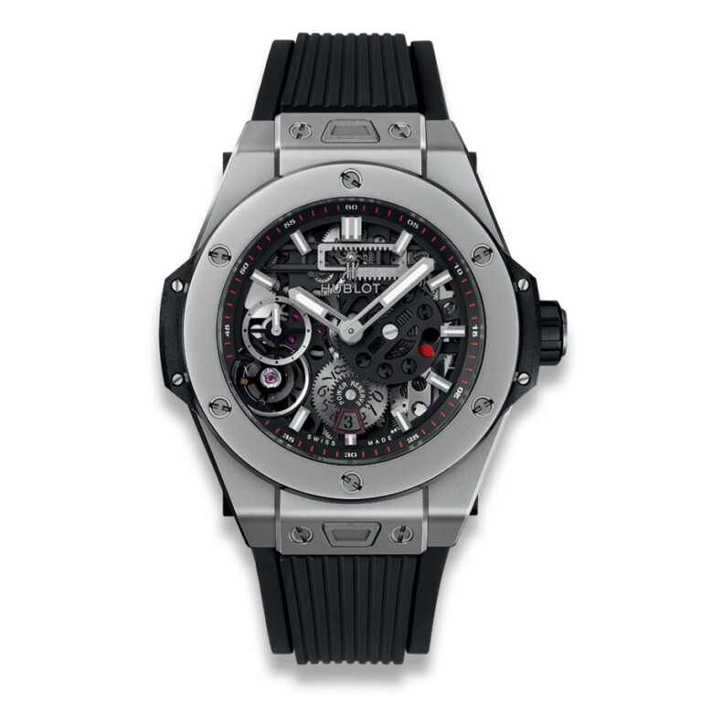 Hublot Big Bang Meca-10 414.NI.1123.RX titanium watch, black rubber strap