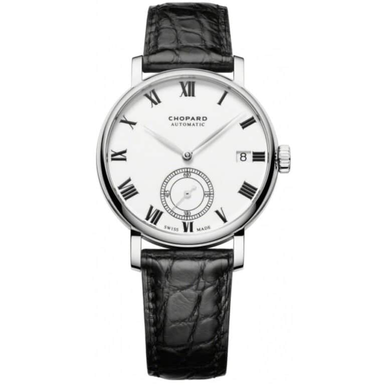 Chopard Classic 161289-1001 White Gold with Black Croc Watch White Dial