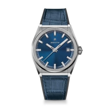 Zenith Defy 95.9000.670/51.R584 Titanium with Blue Leather Watch