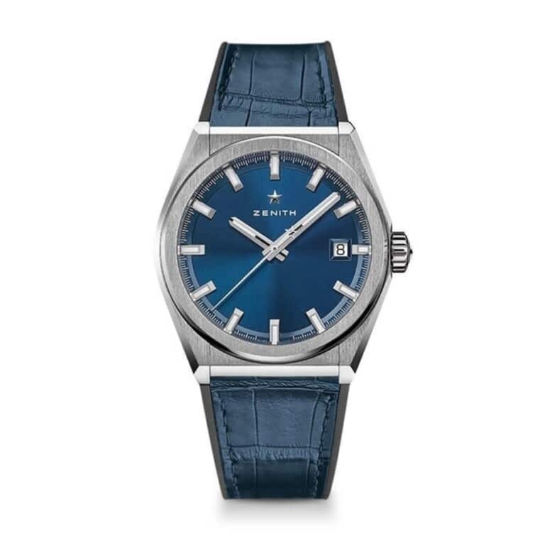 Zenith Defy 95.9000.670/51.R584 Titanium with Blue Leather Watch