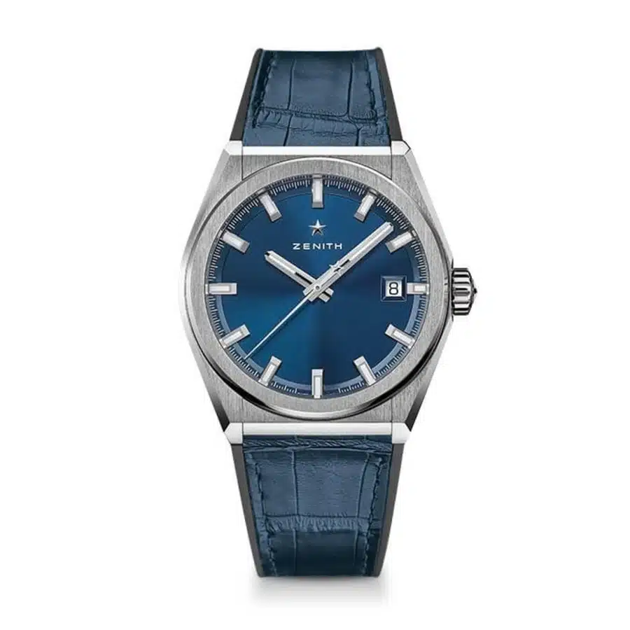 Zenith Defy 95.9000.670/51.R584 Titanium with Blue Leather Watch