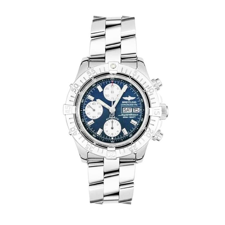 Breitling Superocean Chronograph II Blue Dial Stainless Steel Watch A13340