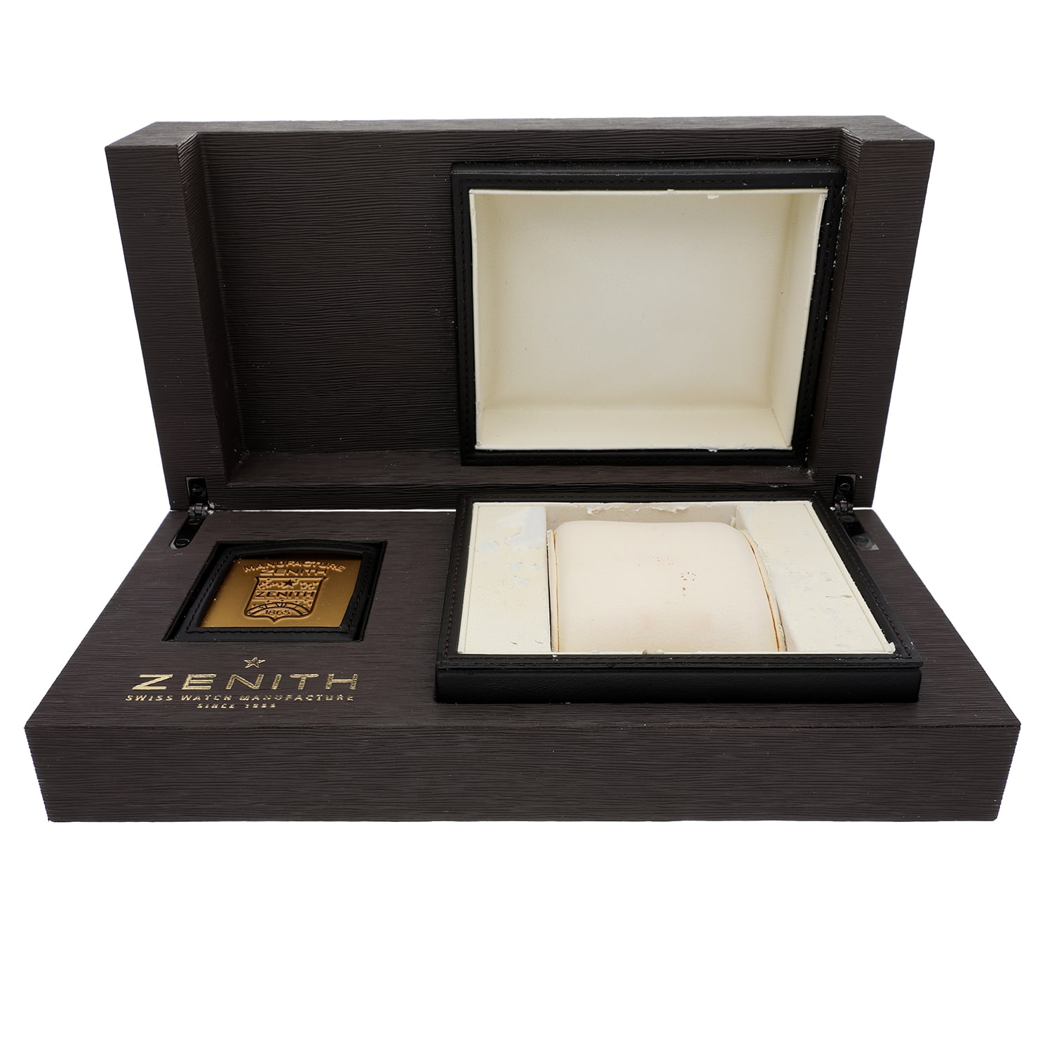 Zenith El Primero Fly-Back Y/G Automatic Silver Dial Mens Watch Leather Band 35.1250.4009/01.C495