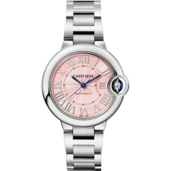 Cartier 33MM Ballon Bleu Steel WSBB0046 Pink Dial Watch 2024