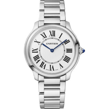 Cartier Ronde Must 36mm Steel Watch WSRN0034 Silver Dial 2024