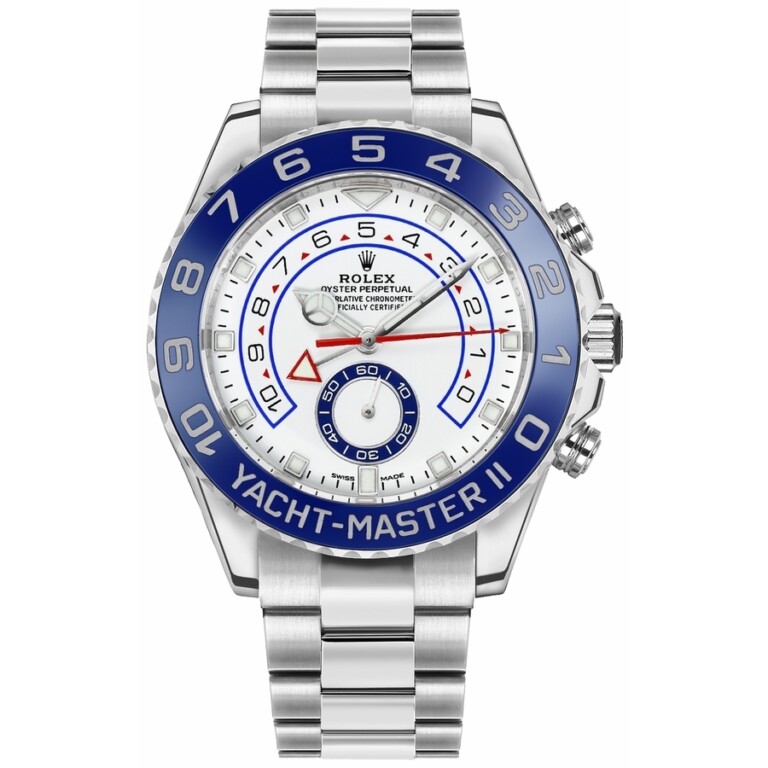 Rolex Yacht-Master II 116680 44mm Stainless Steel with White Dial Watch