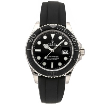 Rolex Yacht-Master 226659 White Gold with Black Rubber Watch Black Dial