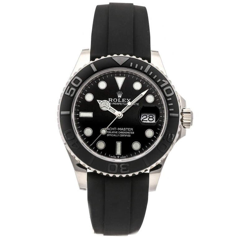 Rolex Yacht-Master 226659 White Gold with Black Rubber Watch Black Dial