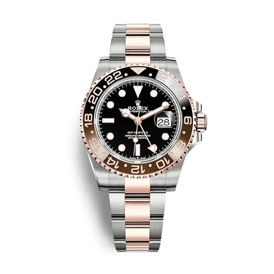 Rolex GMT-Master II Oyster Bracelet Gold/Steel Watch 126711CHNR Black Dial 2020