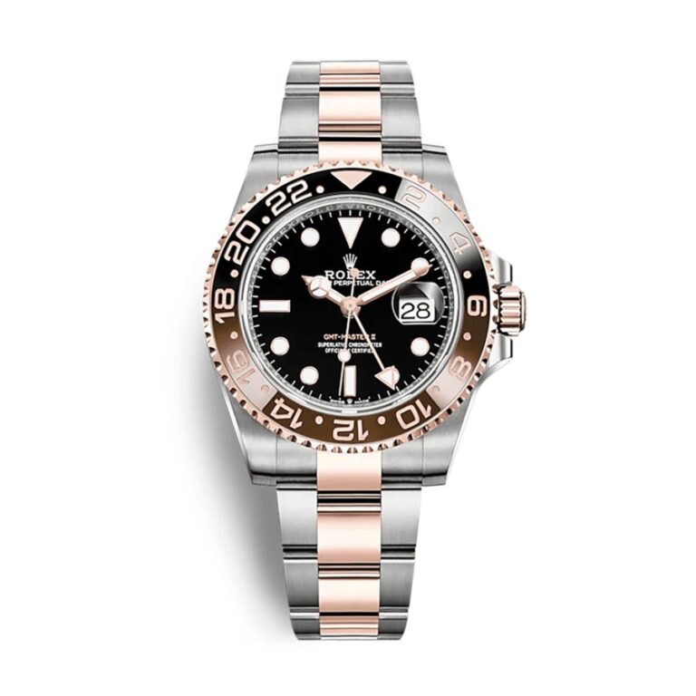 Rolex Black Dial GMT-Master II 126711CHNR “Root Beer” Stainless Steel & Rose Gold Oyster Bracelet Watch