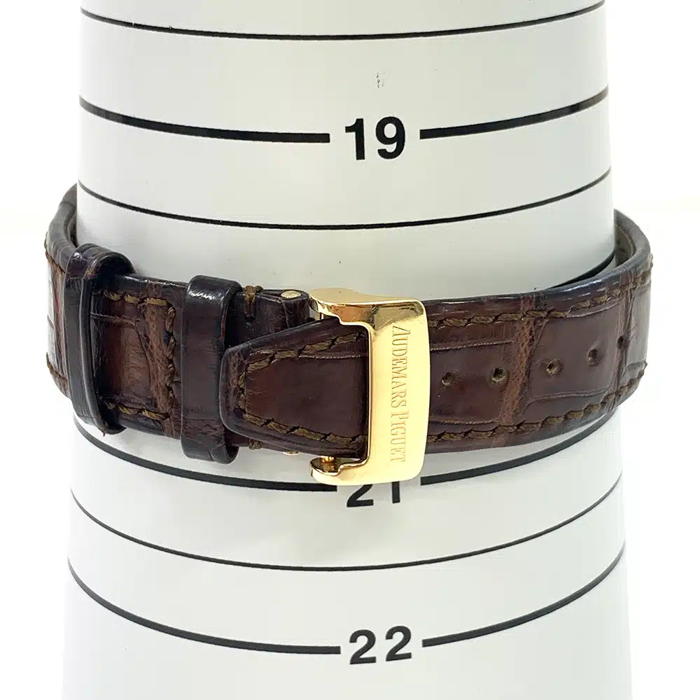 Audemars Piguet Royal Oak Black Dial 39mm 15300OR.OO.D088CR.02 Rose Gold With Brown Leather Watch – image 7