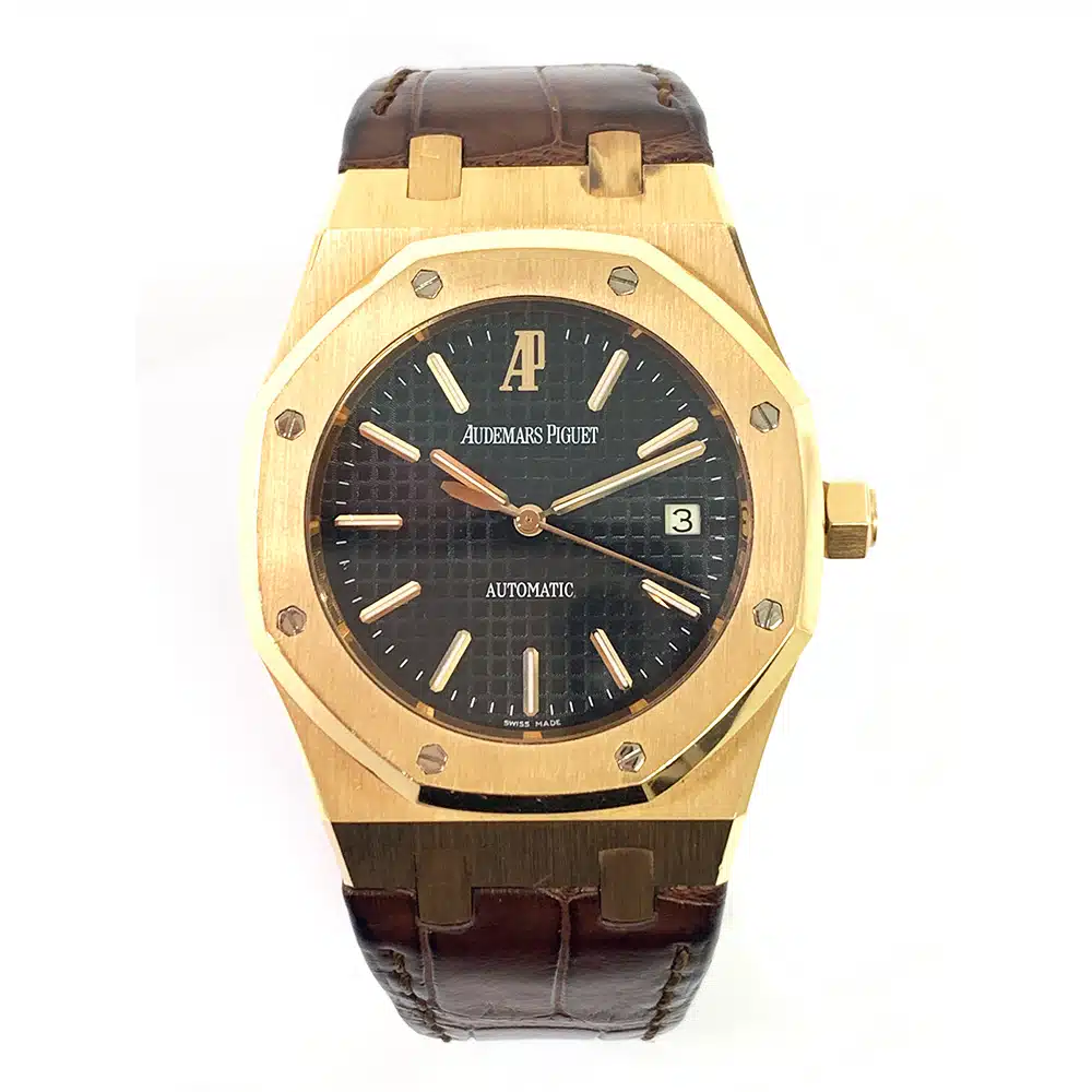 Audemars Piguet Royal Oak 39mm 15300OR.OO.D088CR.02 Rose Gold With Brown Leather Watch