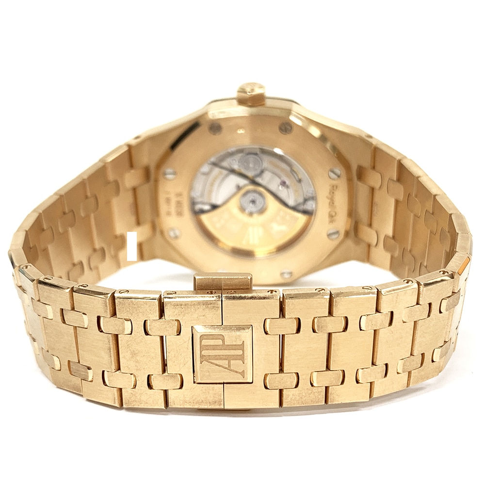Audemars Piguet Royal Oak 15400OR.OO.1200OR.01 Rose Gold Watch Black Dial 2017