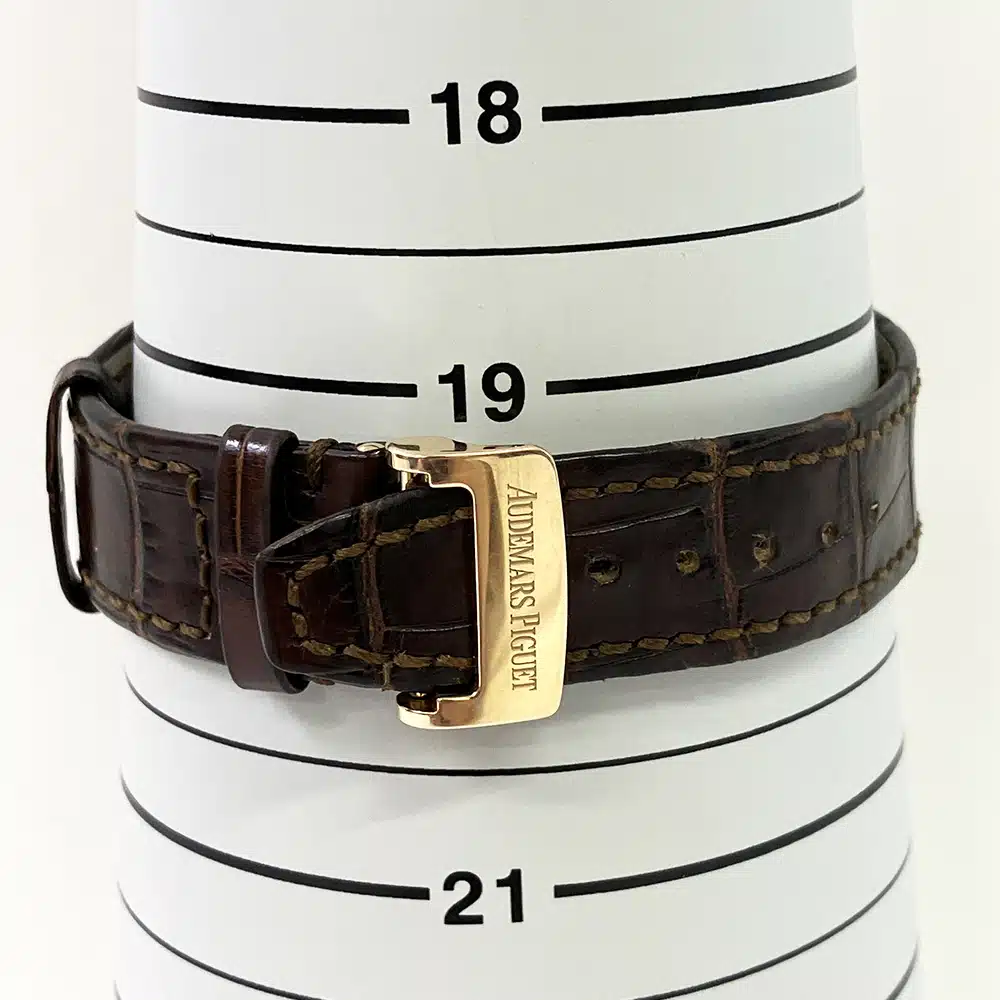 Audemars Piguet Royal Oak Silver Dial 41mm 15400OR.OO.D088CR.01 Rose Gold Brown Leather Watch 2012 – image 7