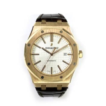 Audemars Piguet Royal Oak Automatic 41mm 15400OR.OO.D088CR.01 Rose Gold With Brown Leather Watch