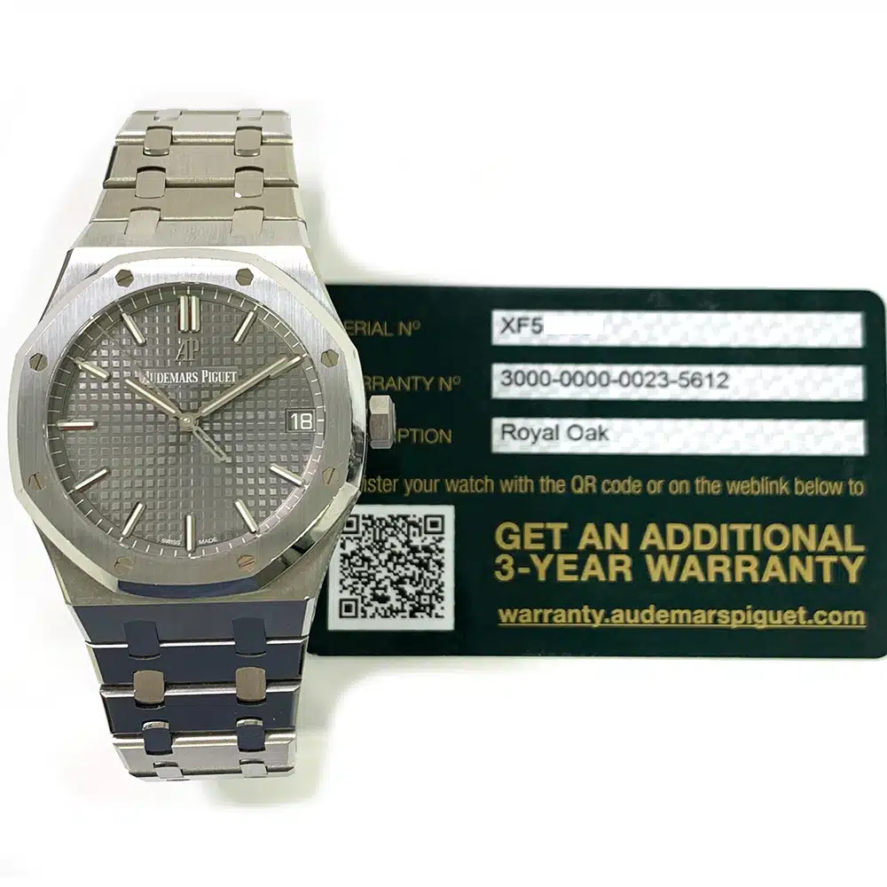 AP Royal Oak Automatic 41mm Stainless Steel Watch Grey Dial
