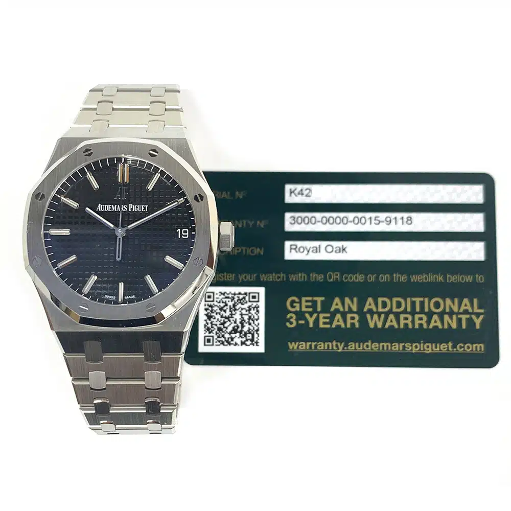 AP Royal Oak Automatic 41mm Stainless Steel Watch Black Dial
