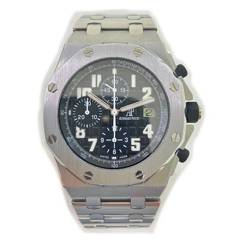 AP Royal Oak Offshore Chrono 44mm Stainless Steel Watch Black Dial
