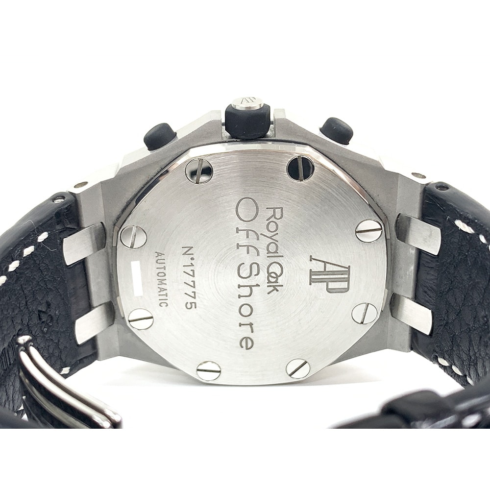 Audemars Piguet Royal Oak Offshore White Dial 42mm 26170ST.OO.D101CR.02 Stainless Steel Black Leather Watch 2013