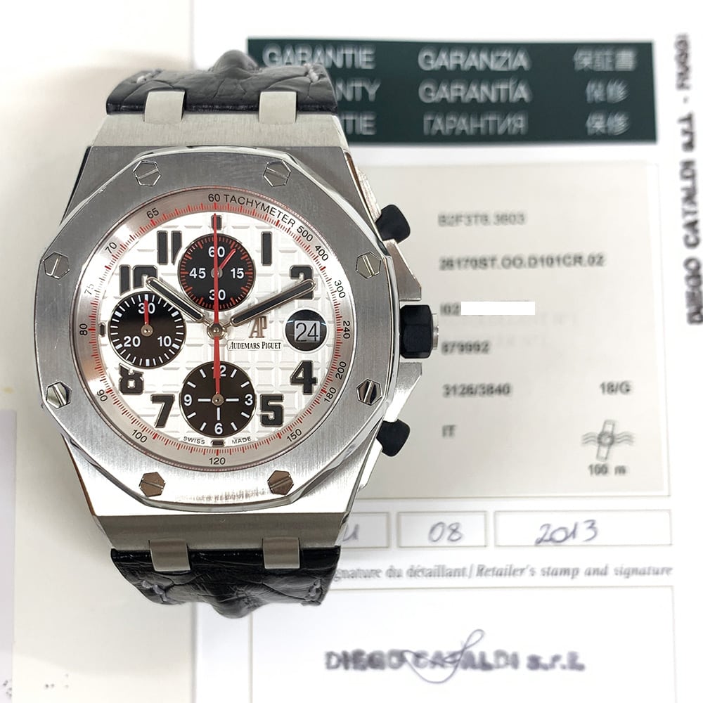 Audemars Piguet Royal Oak Offshore 42mm 26170ST.OO.D101CR.02 Stainless Steel With Black Leather Watch