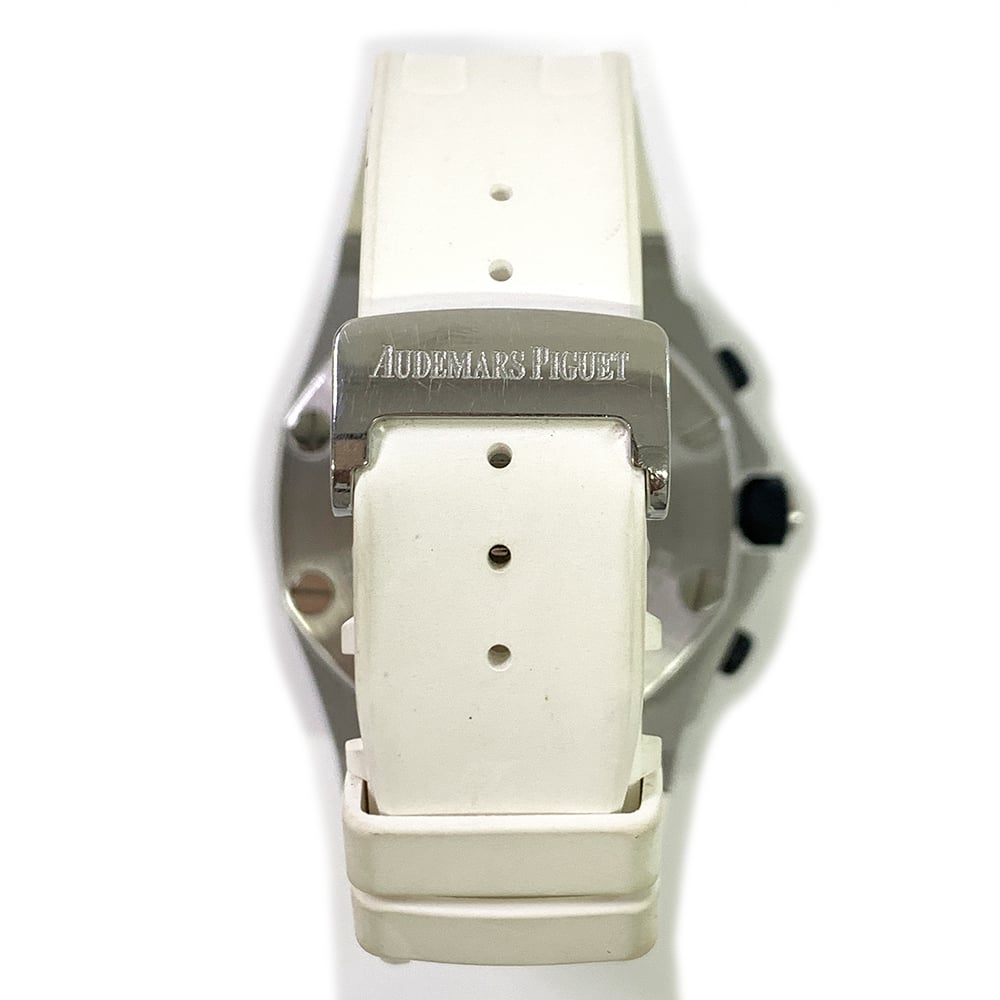 Audemars Piguet Royal Oak Offshore Red/Black Dial 26195ST.OO.D101CR.01 42mm Stainless Steel White Rubber Watch 2011