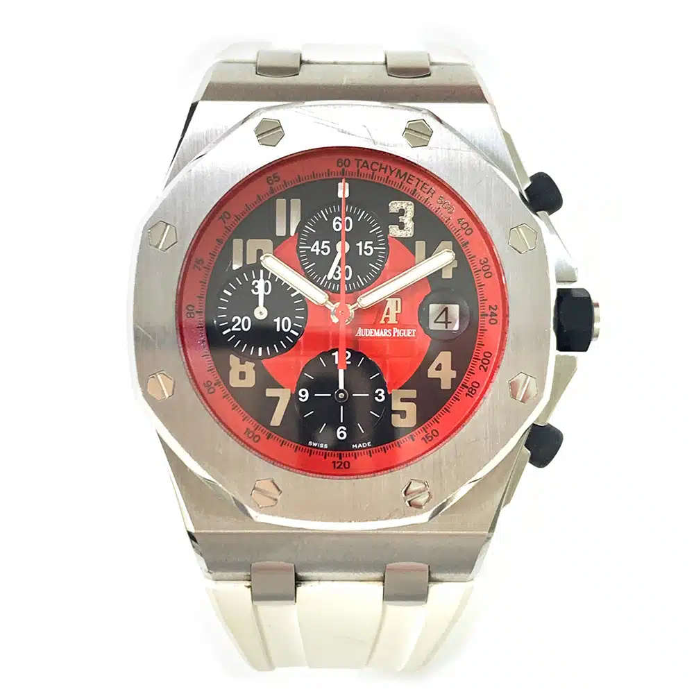 AP Royal Oak Offshore Stainless Steel With White Rubber Watch