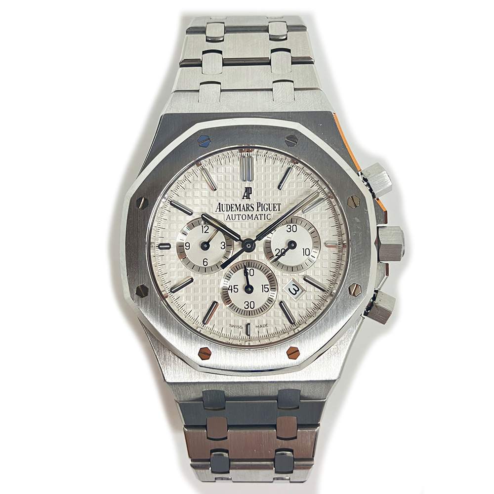 Audemars Piguet Royal Oak Chrono 41mm 26320ST.OO.1220ST.02 Stainless Steel Watch Silver Dial