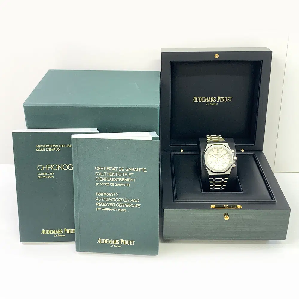 Audemars Piguet Royal Oak Chrono 41mm 26320ST.OO.1220ST.02 Stainless Steel Watch Silver Dial 2016 – image 9