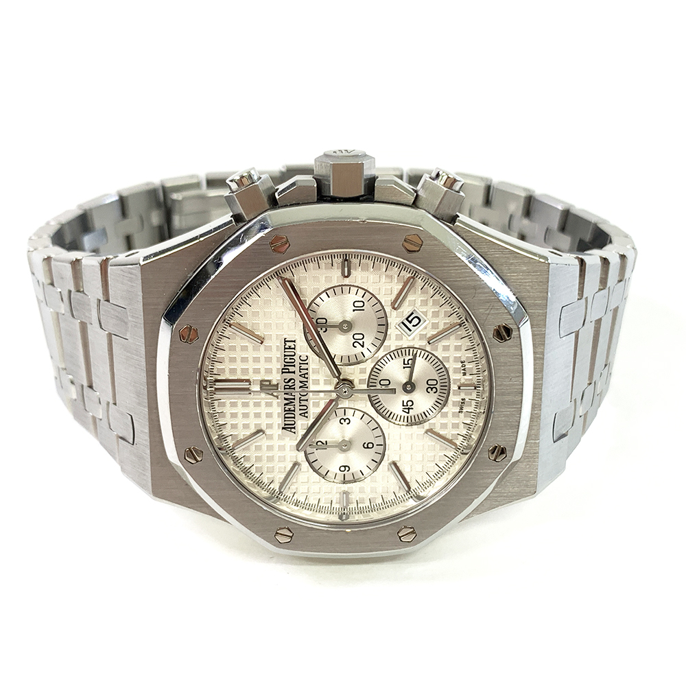 Audemars Piguet Royal Oak Chrono 41mm 26320ST.OO.1220ST.02 Stainless Steel Watch Silver Dial 2016