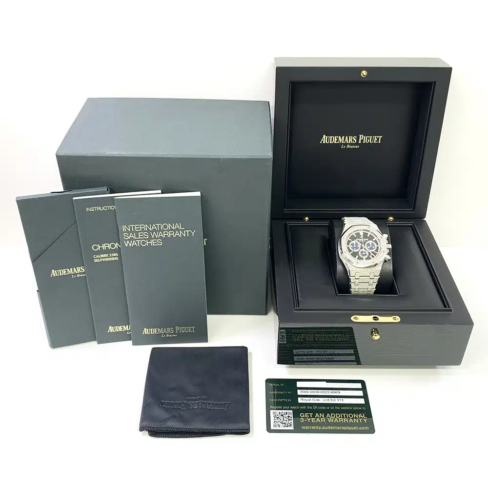 Audemars Piguet Royal Oak Chrono 26331BC.GG.1224BC.03 White Gold Watch Black Dial 2020 – image 8