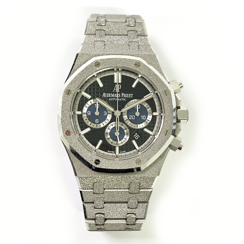 Audemars Piguet Royal Oak Chrono 26331BC.GG.1224BC.03 White Gold Watch Black Dial