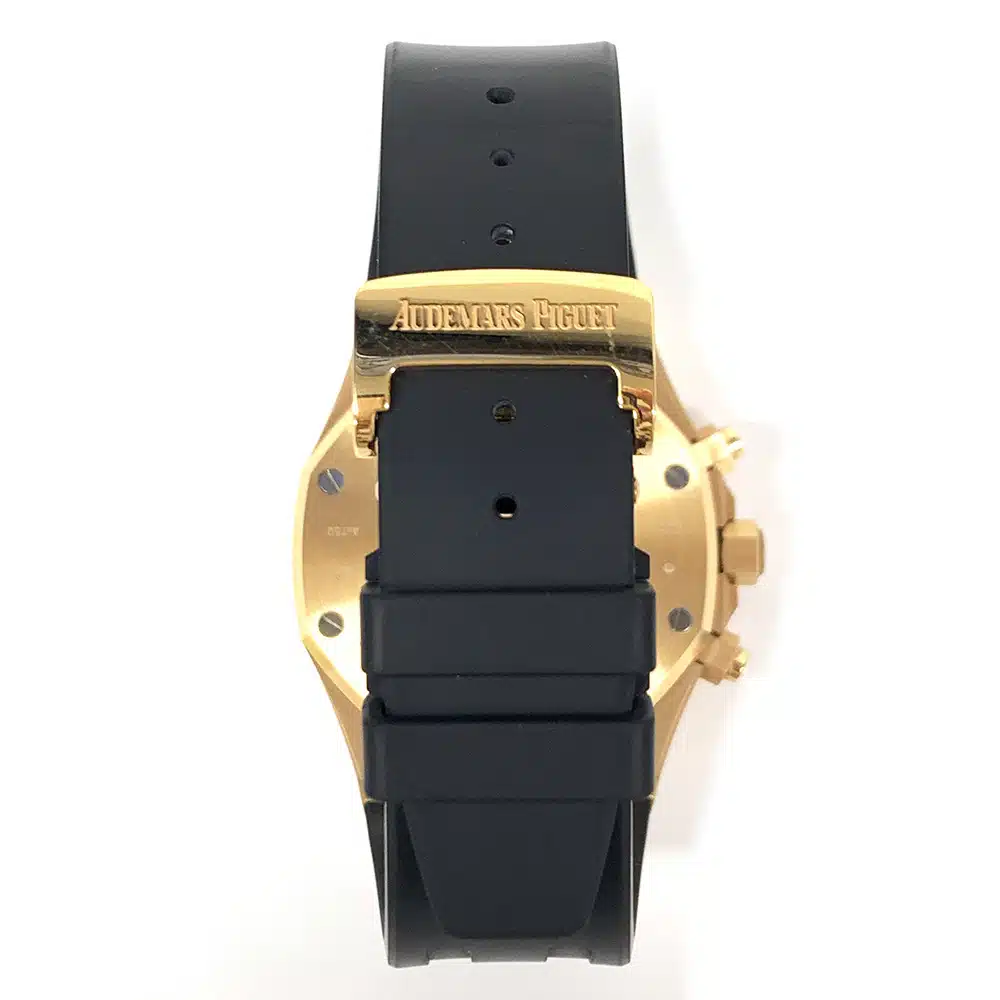 MINT Audemars Piguet Royal Oak Chronograph 26331OR.OO.D821CR.01 Brown Dial Rose Gold With Black Rubber Watch 2019 – image 5