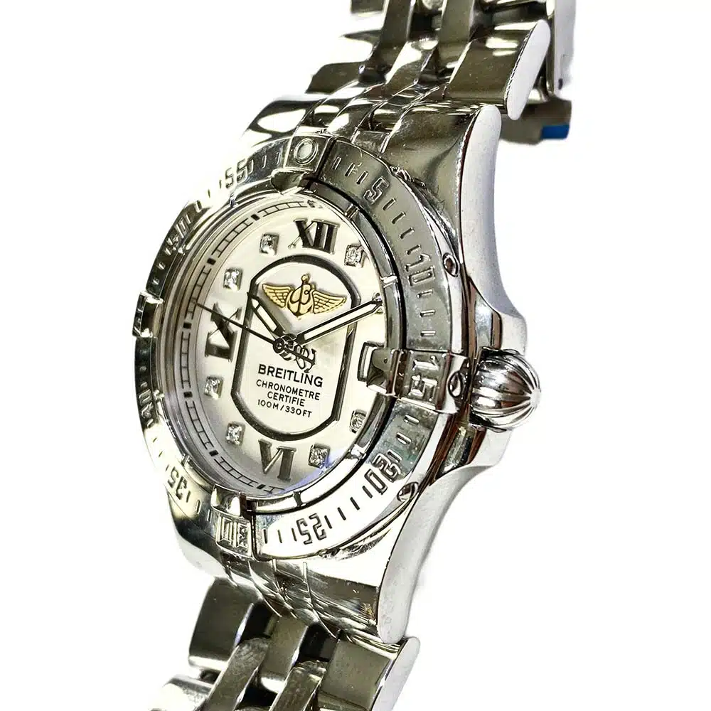 Breitling A7140C2/G661/368A 30mm Stainless Steel Watch Silver Dial – image 4