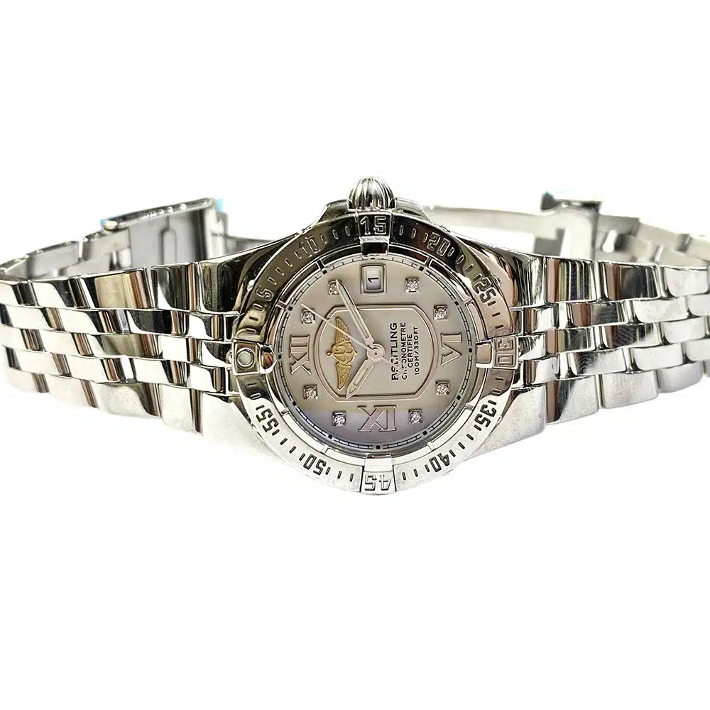 Breitling A7140C2/G661/368A 30mm Stainless Steel Watch Silver Dial – image 2
