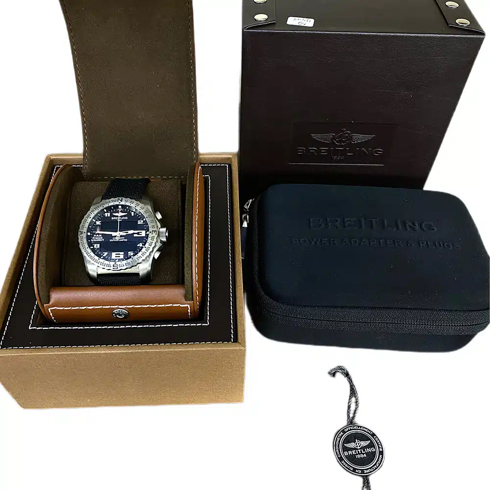 Breitling Cockpit B50 EB50102W/BE38/105W Titanium with Black Textile Watch – image 5