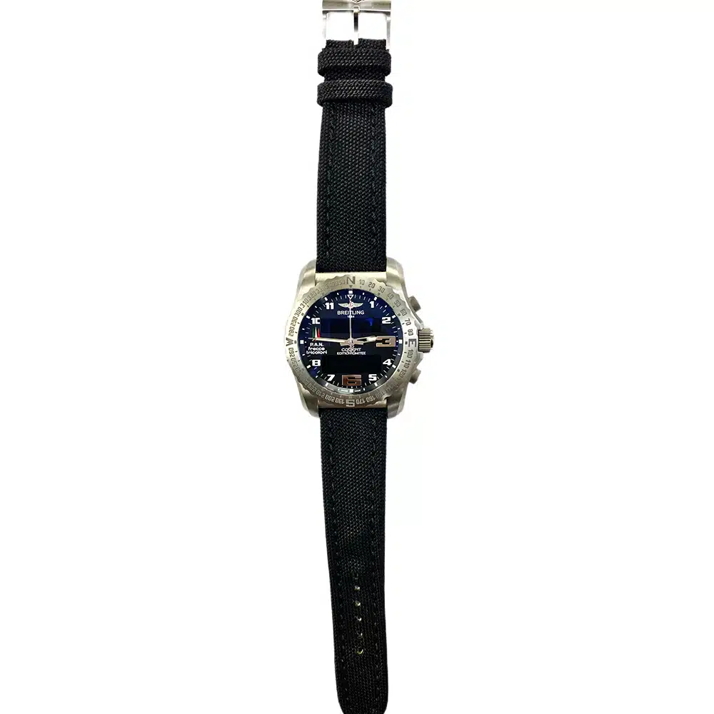 Breitling Cockpit B50 EB50102W/BE38/105W Titanium with Black Textile Watch – image 2