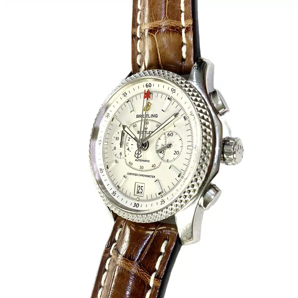 Breitling Bentley P2662C2/G611/739 Stainless Steel With Brown Leather Watch – image 4