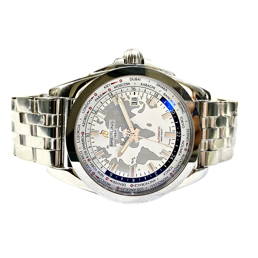 Breitling Galactic Unitime WB3510U0/A777/375A Stainless Steel Watch