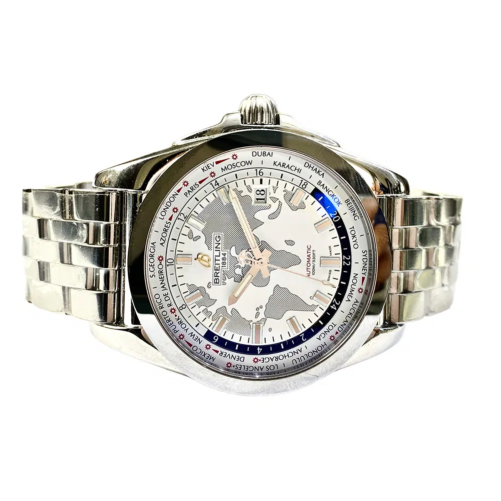 Breitling Galactic Unitime WB3510U0/A777/375A Stainless Steel Watch – image 3