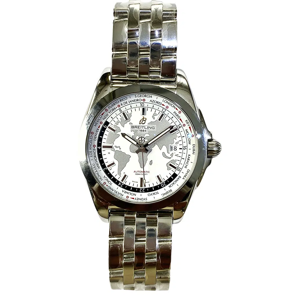 Breitling Galactic Unitime WB3510U0/A777/375A Stainless Steel Watch – image 2
