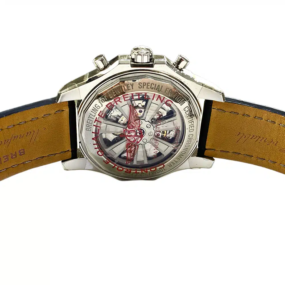 Breitling Bentley B05 Unitime AB0521UA/BC65/478X Stainles Steel With Black Leather Watch Black Dial – image 3