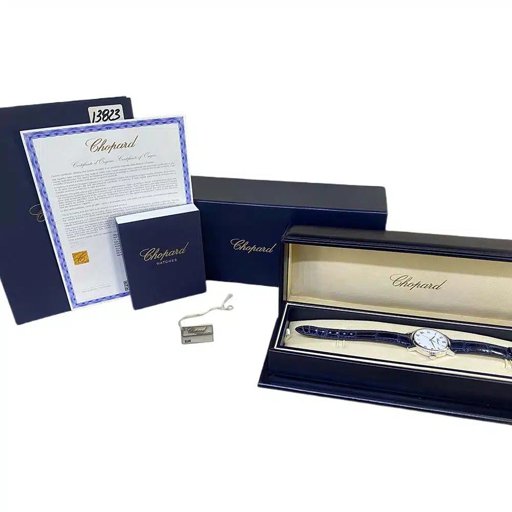 Chopard Classic Black 124200-1001 White Gold with Black Leather Watch – image 7